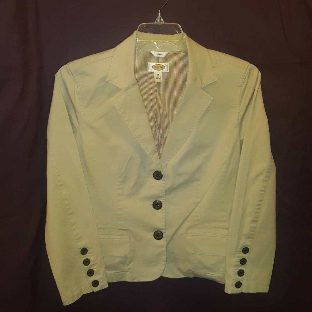 Talbots creme colored blazer